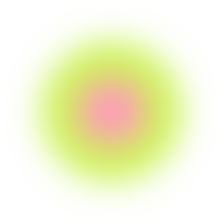 Neon Green And Pastel Pink Circle Blur Gradient